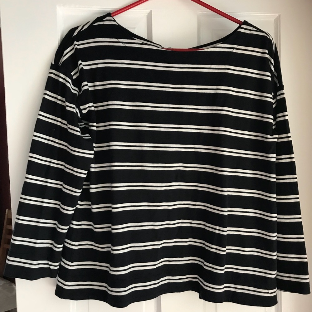 LOFT Beach Open Back Tie Top